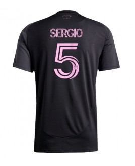 Günstige Inter Miami Sergio Busquets #5 Auswärtstrikot 2025-26 Kurzarm
